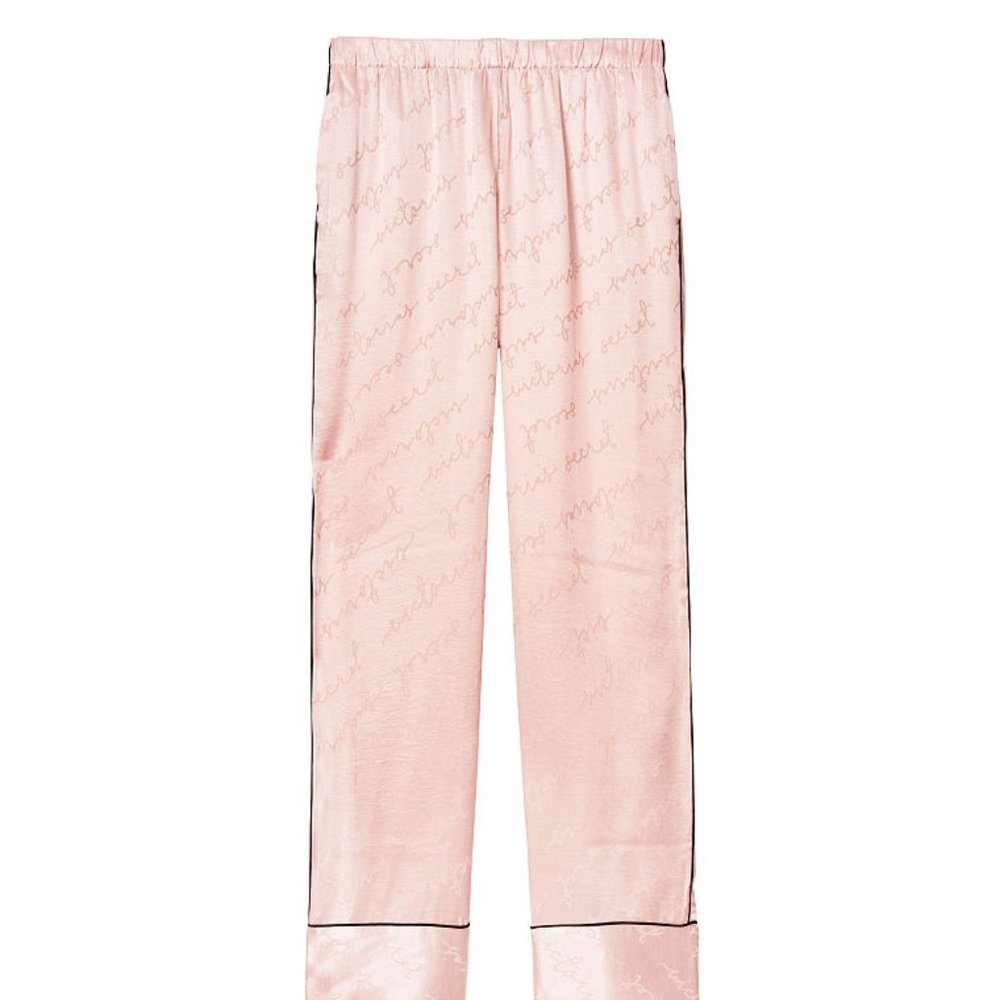 VICTORIA'S SECRET XL Short Inseam Satin Logo PJ Pant New in VS Pkg - Picture 8 of 9